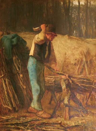 De houtsplijter door Jean Francois Millet